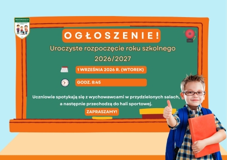 Uroczyste rozpoczęcie roku szkolnego 2026/2027